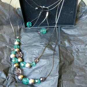 Napier Nickle Free Earrings Necklace Set